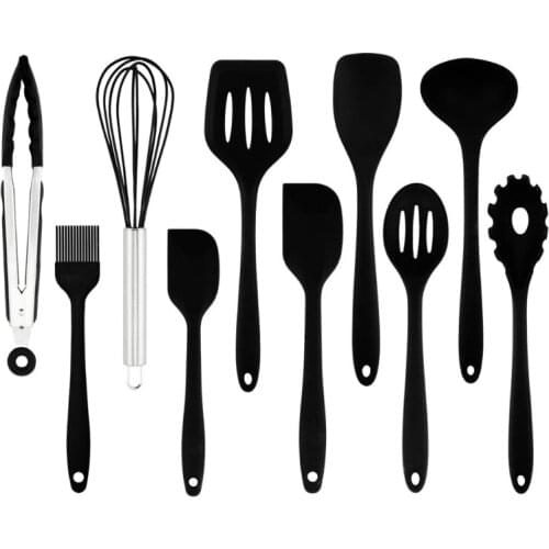 10 Pieces Kitchen Utensils Silicone Heat-Resistant Utensil Set High Temperature Resistant Kitchen Set Environmen Cooking Tool