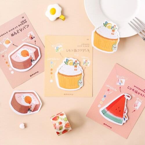 30pcs/set Creative Cute Dessert Series Sticker Set DIY Sticker Diary Sticker Book Message Memo Sticky Student Supplies