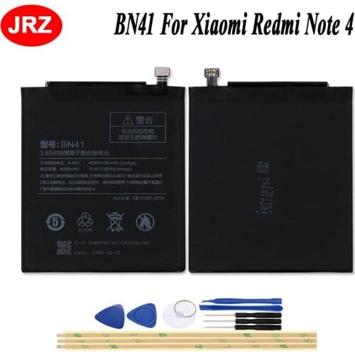 4000mAh BN41 Battery For Xiaomi Redmi Note 4 Battery Hongmi Note 4 Bateria Accumulator High Quality+Tools