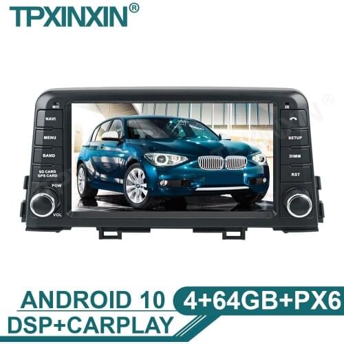 Android 10 4+64G For KIA MORNING 2016+ Car GPS Navigation Multimedia Player Tape Recorder Head Unit Radio