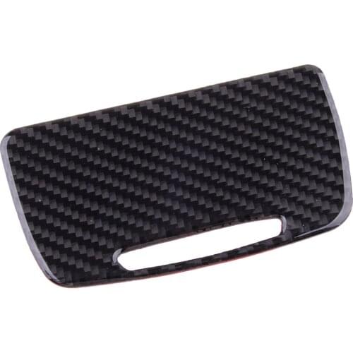 Car Console Cigarette Lighter Panel Cover Trim Fit for BMW 5 Series F10 2011 2012 2013 2014 2015 2016 2017 Carbon Fiber Black