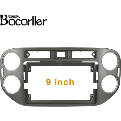 Car Fascia frame For VW Tiguan 2010-2016 Panel One Double Din Dash Installation Kit 9 inch Car DVD Frame