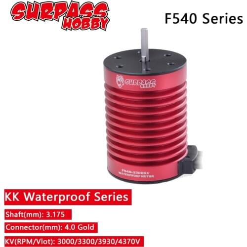 F540 3.175mm Brushless Motor 3000KV 3300KV 3930KV 4370KV for 1/10 RC Tamiya Axial Redcat HSP Drift Racing Off-road Car