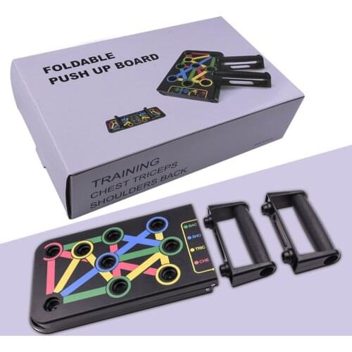 Hot Sale 14 in 1 Gym and Home Use Men Women Push Up Board Fitness Equipment Triceps Stands Foldable Shoulder Stands And Support