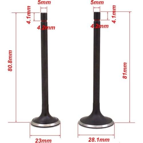 Motorcycle Engine Valve Intake Exhaust Stem Valve For KYMCO Apex 125 150 Cruiser 125cc 150cc