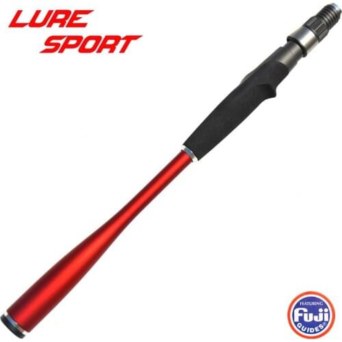 LureSport FUJI VSS Reel Seat 41cm Red Rubber Carbon Handle EVA Grip Butt Set Rod Building Component DIY Accessory