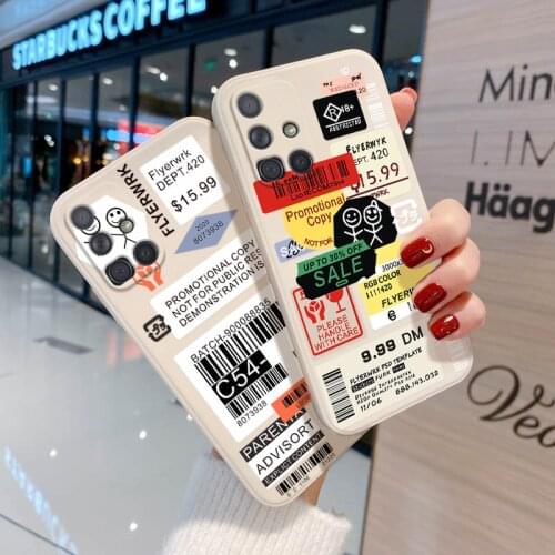 Soft Case For Samsung A52 Case on Samsung A51 A71 A32 A12 A21S S21 Ultra Plus A72 A50 A31 A42 A20S A10S A02 Cover Monopoly Funda