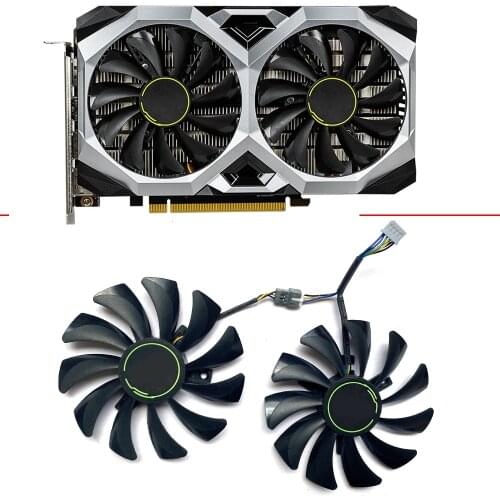 NEW 2PCS 85MM HA9010H12F-Z For MSI GeForce RTX 2060 VENTUS XS 6G OCV1 GTX1660 1650 Video Card Fans 4PIN RTX2060 GPU Cooling Fan