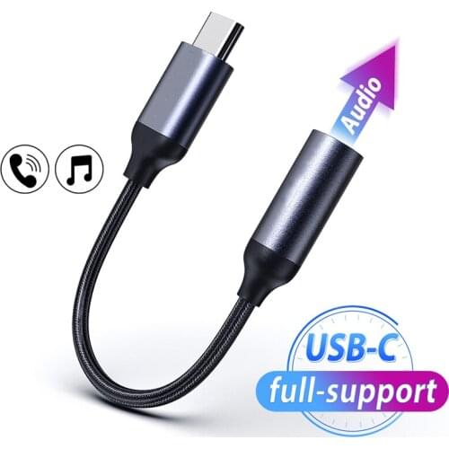 USB Type C To 3.5mm Headphone Jack Adapter Converter Aux Audio Cable Adapter For Samsung Galaxy Note 10 s20 HTC Huawei P30 Pro