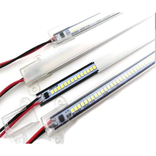 100Pcs/Lot 30CM 50CM 100CM AC 220V Super Bright LED Light Bar 2835 SMD Strip Kitchen With U Shaped Channel Transparent Cover