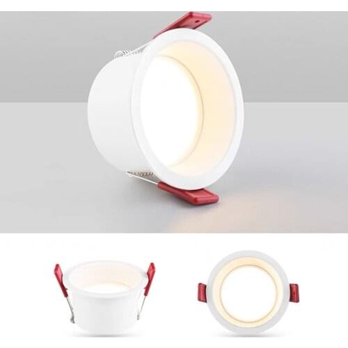 Anti-glare downlight led spotlight embedded home corridor entrance ceiling light ceiling concealed ultra-thin downlight hole lig