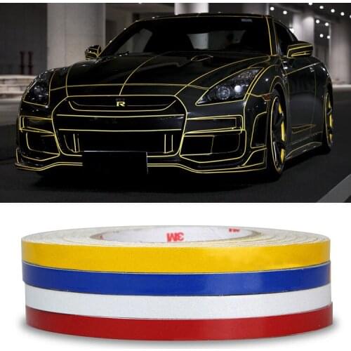 2cm*45m Reflective Sheeting Tape Reflect Sticker Auto Motorcycle Bike Whole Body Color Strip Sheet for BMW VW golf 4 Opel astra