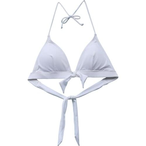 Mix Bikini Top or bottom Triangle White Thick Chest Swimwear Women Brazilian Sexy Swimsuit Swimming girl Bathing Suit Bikinis