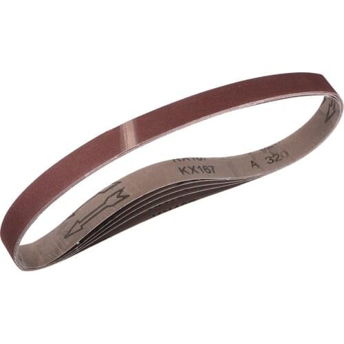 Uxcell Sanding Belt Aluminum Oxide 320 Grit 5pcs