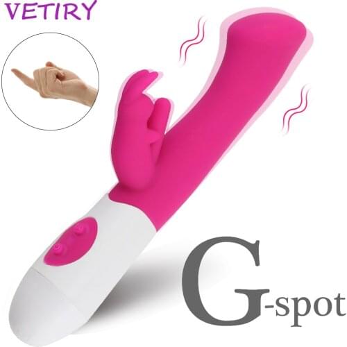 VETIRY Rabbit Vibrator for Women Dildo Vibrator Vagina Clitoris Stimulator G-spot Massage Sex Toys for Women Sex Products