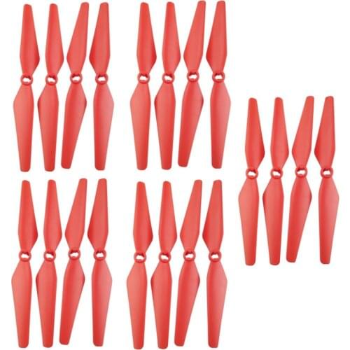 20PCS Helicopter Propeller for SYMA X8SW X8SC X8 PRO X8SG Remote Helicopter Aircraft Parts Red Paddle Propeller Accessories