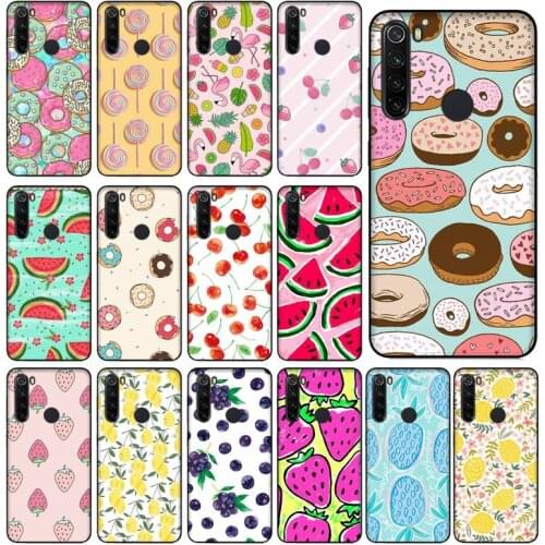 YNDFCNB cartoon Donut candy fruit Phone Case for Xiaomi Redmi 5 5Plus 6 6A 4X 7 8 Note 5 5A 7 8 8Pro