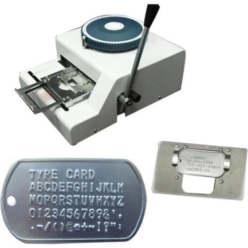 CE 52D Manual Steel Dog Tag Embosser ID Card Military Embossing Stamping machine