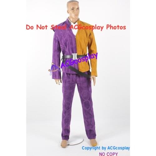 The Eldar Scrolls V Skyrim Sheogorath Cosplay Costume suede fabric include belt with pvc buckle acgcosplay costume