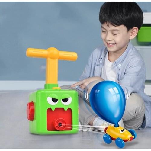 Inertial Power Press Balloon Car Toy Puzzle Fun Inertial Power Cars Balloon Toys For Children Education Science Experiment Toys