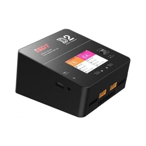 ISDT D2 200W 20A AC Dual Channel Output Smart Battery Balance Lipo Charger For RC Multicopter Models Li-po Battery