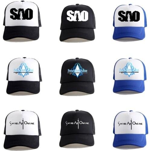 Anime Sword Art Online Hat Kirigaya Kazuto Baseball Cap SAO Hip Hop Cap Kirito Cosplay Headdress Alicization