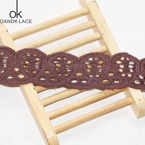 5yard 3.2cm hand lace curtain accessories cotton DIY lace trim