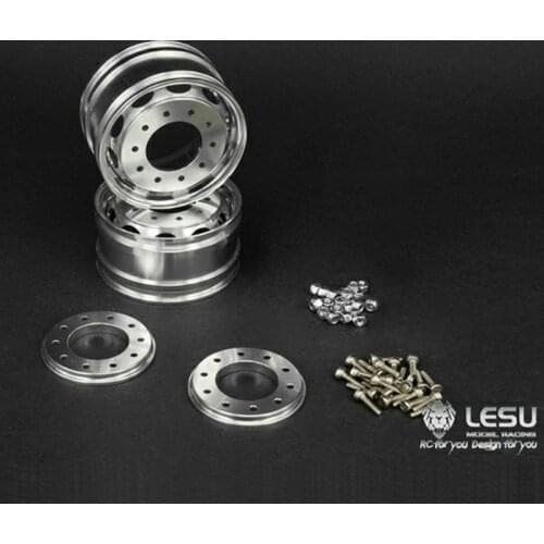 Metal Front Hub for 1/14 RC LESU Tractor Truck Dumper Flange Axle DIY Model Car