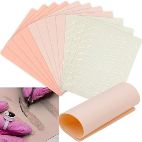 Microblading Eyebrow Tattoo Practice Skin Synthetic Leather Eyebrow Permanent Makeup Supplies Training Skin Tattoo Accessories