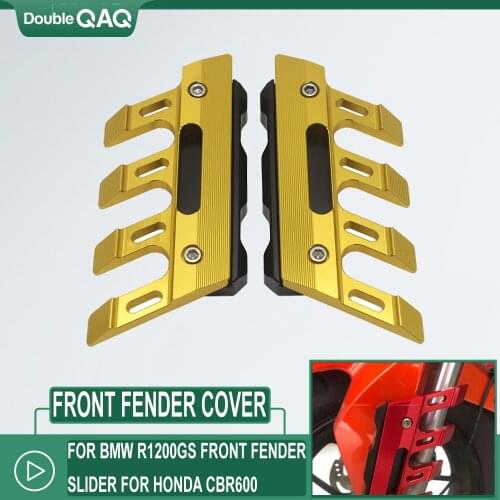 Motorcycle For Yamaha R1/R6/MT09/MT10 Front Fender Slider Protector CNC Guard For Kawasaki Z750/Z800/Z900/Z1000