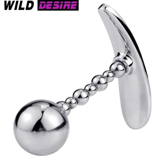 Wearable Anal Dildo Anal Beads Stainless Steel Vaginal Dumbbells Balls Smooth Surface Butt Plug Outdoor For Women Female Sexshop