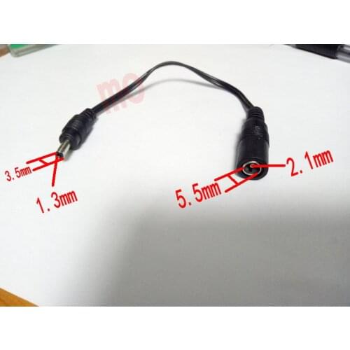 3000pcs DC Power Connector Jack 5.5 x 2.1mm Female to 3.5mmx1.3mm Male Plug Cable plug adapter Selling