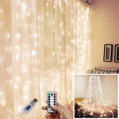 MIFLAME LED String Lights Curtain USB Battery Fairy Lights Garland Festoon Led Light Wedding Party Festival For Window Home