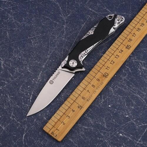 TIGEND Changfeng-New Version Of High-End Folding D2 Steel Blade G10 Handle Hiking Camping Hunting Fruit EDC Tool Knife