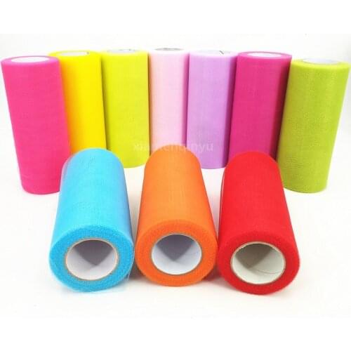 22 meters 15 cm Tulle Roll Spool Tutu Bruiloft Decoratie Baby Shower Organza Laser DIY Ambachten Verjaardag Feestartikelen 9Z