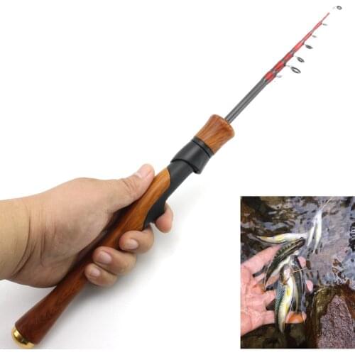 168cm 185cm ultrashort ul power Telescopic Fishing Rod Spinning Rod Lure Weight 1-5g Children beginners Catch small fish pole