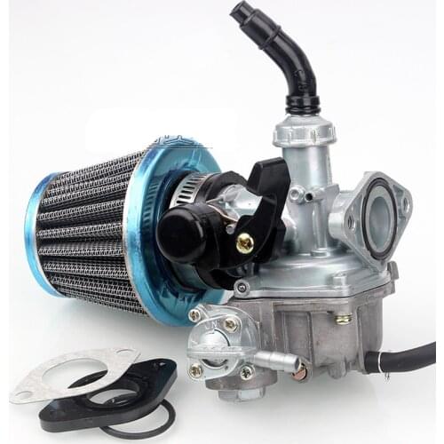 Motorcycle Universally PZ19 carburetor For 90 110CC Mini Moto ATV Scooter Moped Carburetor Choke FUEL-FILTER Whit Air cleaner