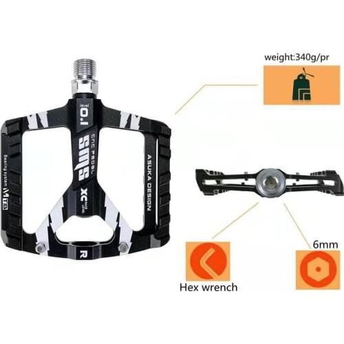 Bike Pedals Aluminum Alloy Road Ultralight MTB BMX DU Bearing Bicycle Pedal MTB Accessories