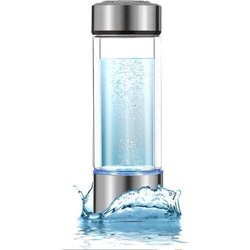 Hydrogen Generator Water Filter Ionizer Portable Pure H2 PEM Rich Hydrogen alkaline Bottle 500ML Electrolysis Drink Hydrogen