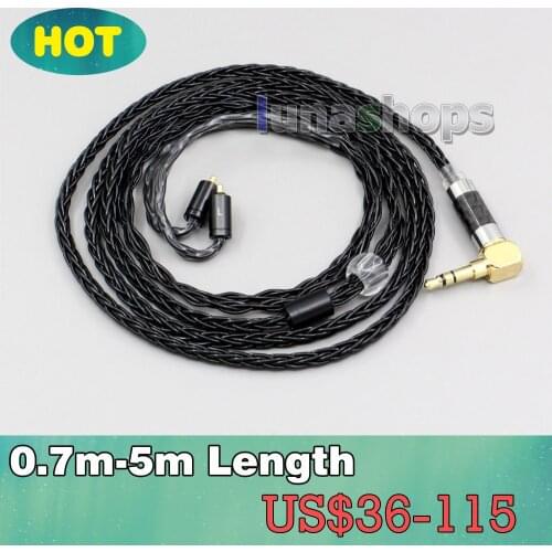 XLR Balanced 3.5mm 2.5mm 8 Cores Silver Plated Headphone Cable For UE Live UE6Pro Lighting SUPERBAX IPX LN006358