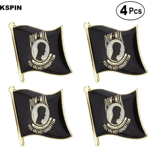 POW Brooches Lapel Pin Flag badge Brooch Pins Badges 4pcs