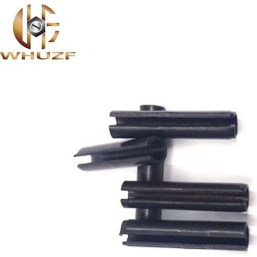 10pcs M8*16/20/25/30/35/40/45/50/60/70/80/100mm GB879 Steel Split Spring Dowel Tension Roll Resilient Cylindrical Cotter Pin