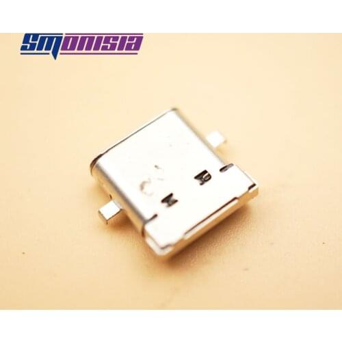 Smonisia 10pcs Copper Female USB Connector 24P Heavy Plate Taping SMT TYPE-C Socket