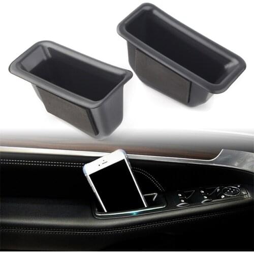 2PCS Car Front Door Storage Box Organizer Container Holder For Ford Explorer 2016-2019 Left Drive