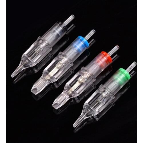 20 pcs Mix size Disposable Cartridge Tattoo Needles Liner Shader Makeup Eyebrow Tattoo Pen Machine Supply