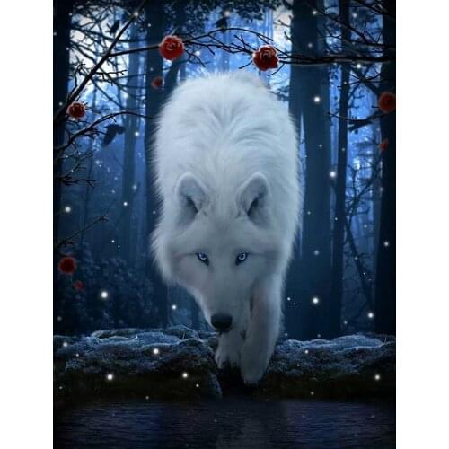 DIY diamond painting animal wolf embroidery painting rhinestones mosaic pattern diamond embroidery chinese cross stitch wolves
