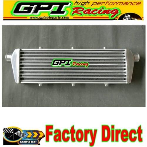 Aluminum Turbo Intercooler 550x180x50mm 2.25'' inlet/outlet Tube and Fin Design