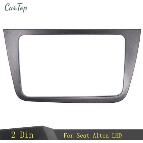 Car Radio Fascia 2Din Frame For Seat Altea LHD Left Right Hand Drive Kit Adapter Stereo Double 2 Din DVD Player Frame