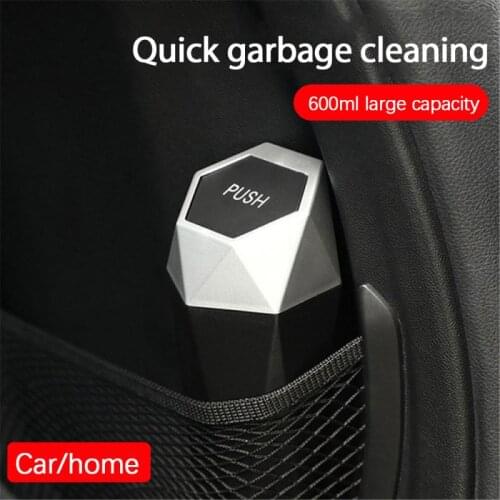 Car Trash Bin Hanging Vehicle Garbage Dust Storage Box Leakproof Vehicle Trash Bin Mini Garbage Bin For Automotive Car & Home