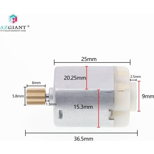 AZGIANT 9 teeth FC140 Car door lock motor rearview mirror motor DC carbon brush